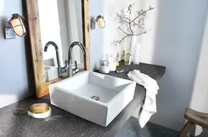 Mosaïque sol/mur "Blue stone" gris anthracite - l. 30 x L. 30 cm