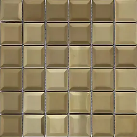 Mosaïque laiton doré 30x30cm Manza GoodHome