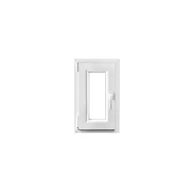 Fenêtre 1 vantail oscillo-battante, tirant gauche double vitrage GoodHome en PVC blanc l.45 x H.68 cm