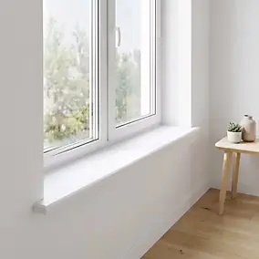Plat pour fenêtre pvc blanc 8 x l.300 cm
