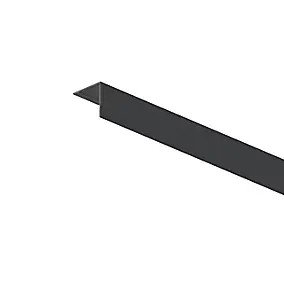 Habillage en L pour fenêtre aluminium gris 3,5 x 3,5 cm