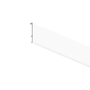 Champlat pour fenêtre aluminium - Blanc - 5 cm