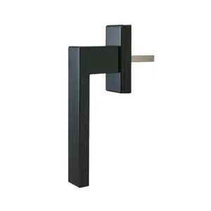 Poignée aluminium gris pour fenêtre PVC