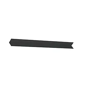 Habillage pour fenêtre et baie coulissante aluminium gris 35 x 35 mm
