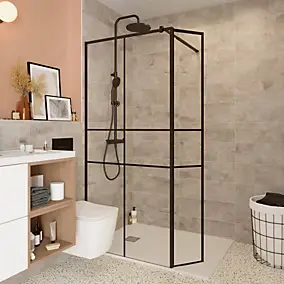 Carrelage mural intérieur effet béton gris L.60 x l.20 cm x ép.8,3 mm, Konkrete