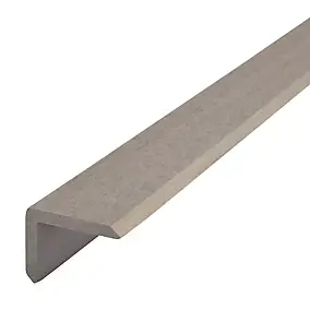 Finition L lame de terrasse Neva composite taupe L.220 cm