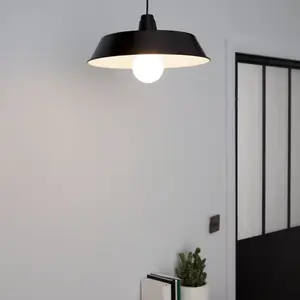 Suspension noir "Gammuse" Ø38 cm