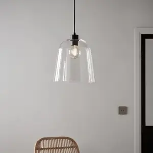 Suspension en verre "Calu" Ø18 cm