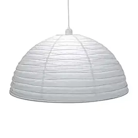 Abat-jour papier Anbus Ø58cm GoodHome Blanc