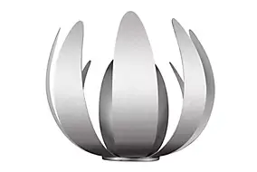 Applique murale Pleiones E14 IP20 argent