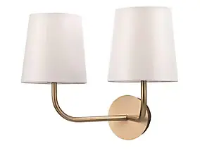 Applique murale Arrioph 2 lampes E14 IP20 or et