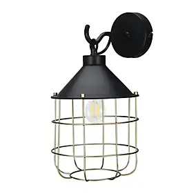 Applique murale Yondair E27 IP20 noir