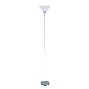 Lampadaire incandescent E27 gris mat