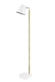 Lampadaire incandescent Mulanje GoodHome E14 blanc mat