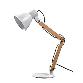 Lampe de table incandescent Peroten GoodHome E27 coloris naturel