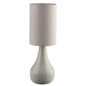 Lampe à poser Tertrez E14 IP20 gris clair