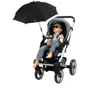 Ombrelle noire pour poussette UV50+