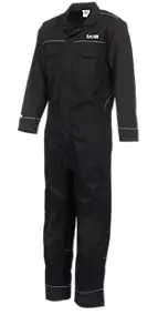 Combinaison de travail unisexe JCB noir S