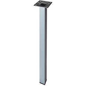Pied de table Diall 25 x 25 x H. 800 mm gris carré