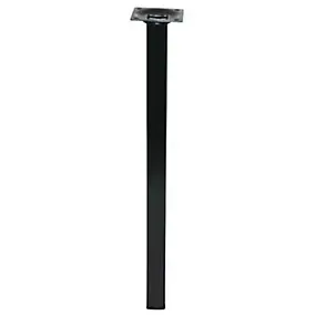 Pied de meuble Diall noir 25 x 25 x H. 100 mm