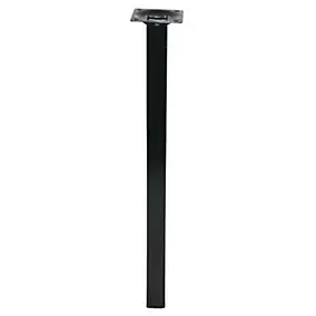 Pied de meuble Diall noir 25 x 25 x H. 150 mm