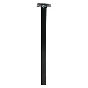 Pied de meuble Diall noir 25 x 25 x H. 200 mm