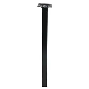 Pied de table Diall 25 x 25 x H. 350 mm noir