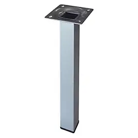 Pied de table Diall 25 x 25 x H. 250 mm gris