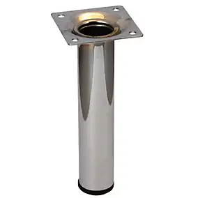 Pied de meuble Diall H. 150 mm x ø 30 mm chromé