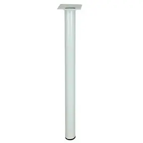 Pied de table Diall ø3 x H. 80 cm blanc