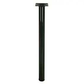 Pied de table Diall ø30 x H. 350 mm noir