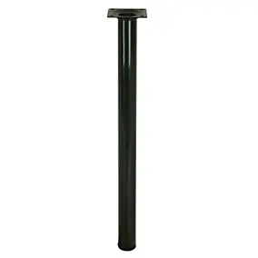 Pied de table Diall ø30 x H. 700 mm noir