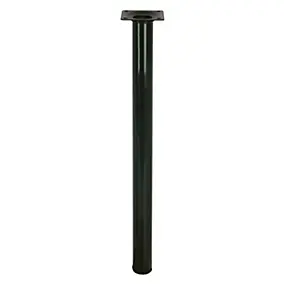Pied de table Diall ø3 x H. 80 cm noir