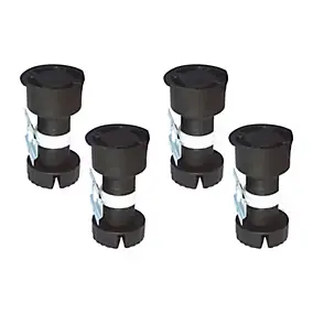 4 pieds ajustables Diall ø27 x 130-150 mm
