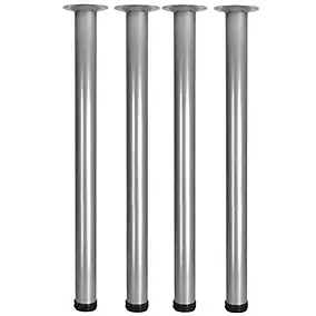 Pied de table Diall ø50 x 710 mm réglable, 4 pièces