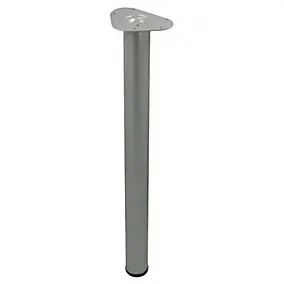 Pied de table réglable Diall ø6 x H. 87 cm gris