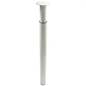 Pied ajustable Diall ø60 x H. 700-1000 mm blanc