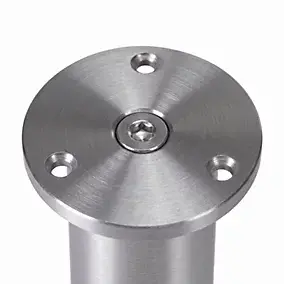 Pied ajustable coloris métal Diall ø38 x 100-118 mm aluminium