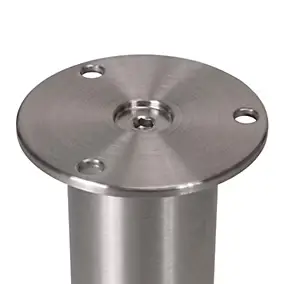 Pied ajustable Diall ø38 x 100-118 mm aluminium