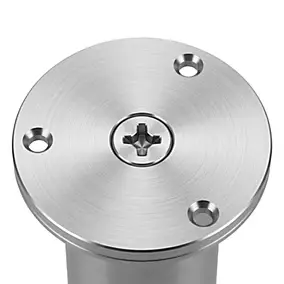 Pied ajustable Diall ø38 x 150-168 mm aluminium mat