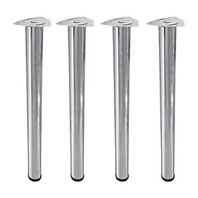 4 pieds Diall de table réglable ø60 x H.700 mm argent