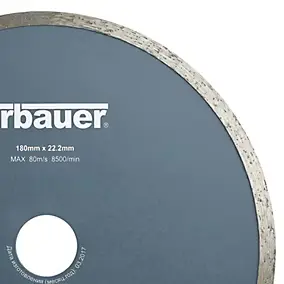 Disque diamant continu carrelage Erbauer 180x22,2 mm