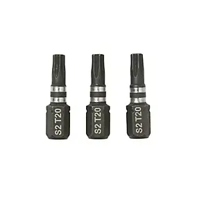 Embout de vissage torsion impact TX20 25 mm Erbauer - 3 pièces