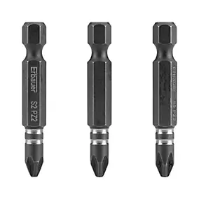 Embout de vissage torsion impact PZ2 50mm Erbauer - 3 pièces