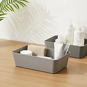 Boîte plastique gris Cooke & Lewis Sabal L