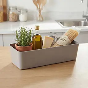 Boîte plastique gris Cooke & Lewis Sabal S