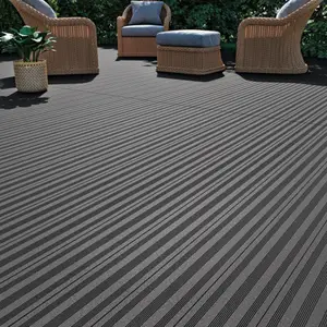 Lame de terrasse en composite grise L. 2,2 m x l. 14,5 cm