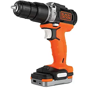 Perceuse visseuse à percussion sans fil Black & Decker BDCHD12S1-QW 12V 40Nm 1x1,5Ah