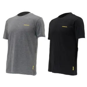 Lot de 2 t-shirts coton gris et noir taille L