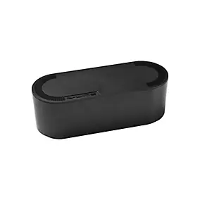Boîte de rangement de câbles noir D-Line L. 325 x l. 125 mm, bloc 4 prises